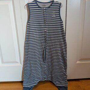 4 Season® Baby Sleep Bag with Feet, Merino Wool & Organic Cotton, Navy Blue